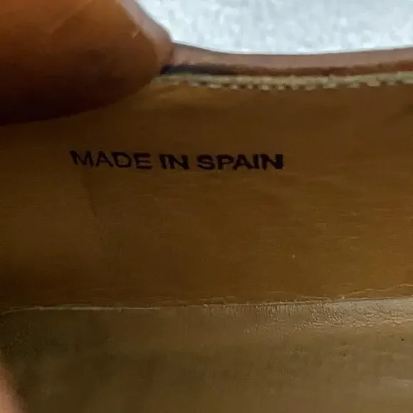 Mezlan Alicante Shoes Mens Size 11.5 W Brown Leather Tassel Loafers Dress Brogue - Picture 15 of 16